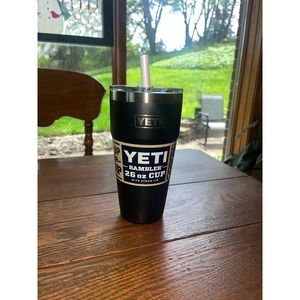 26 OZ Yeti Straw Cup, Black